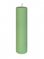  Свеча пеньковая цветная салатовая 60*215 мм